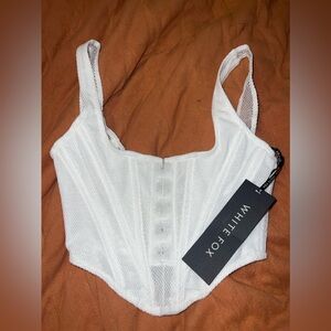 NWT White Fox Boutique Corset Top